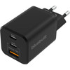 BlueBuilt Power Delivery + Quick Charge Charger with 3 USB Ports 65W Black