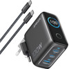 Anker Oplader 3 Usb Poorten 100W Power Delivery 3.1 Zwart