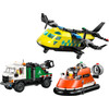 LEGO City - Avion, Camion d'Assistance et Aéroglisseur Modulable 60505