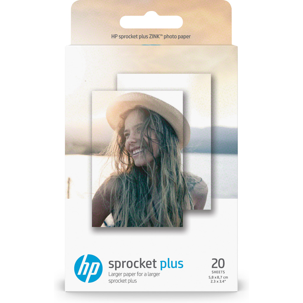 HP ZINK Papier Photo pour Sprocket Plus 20 feuilles