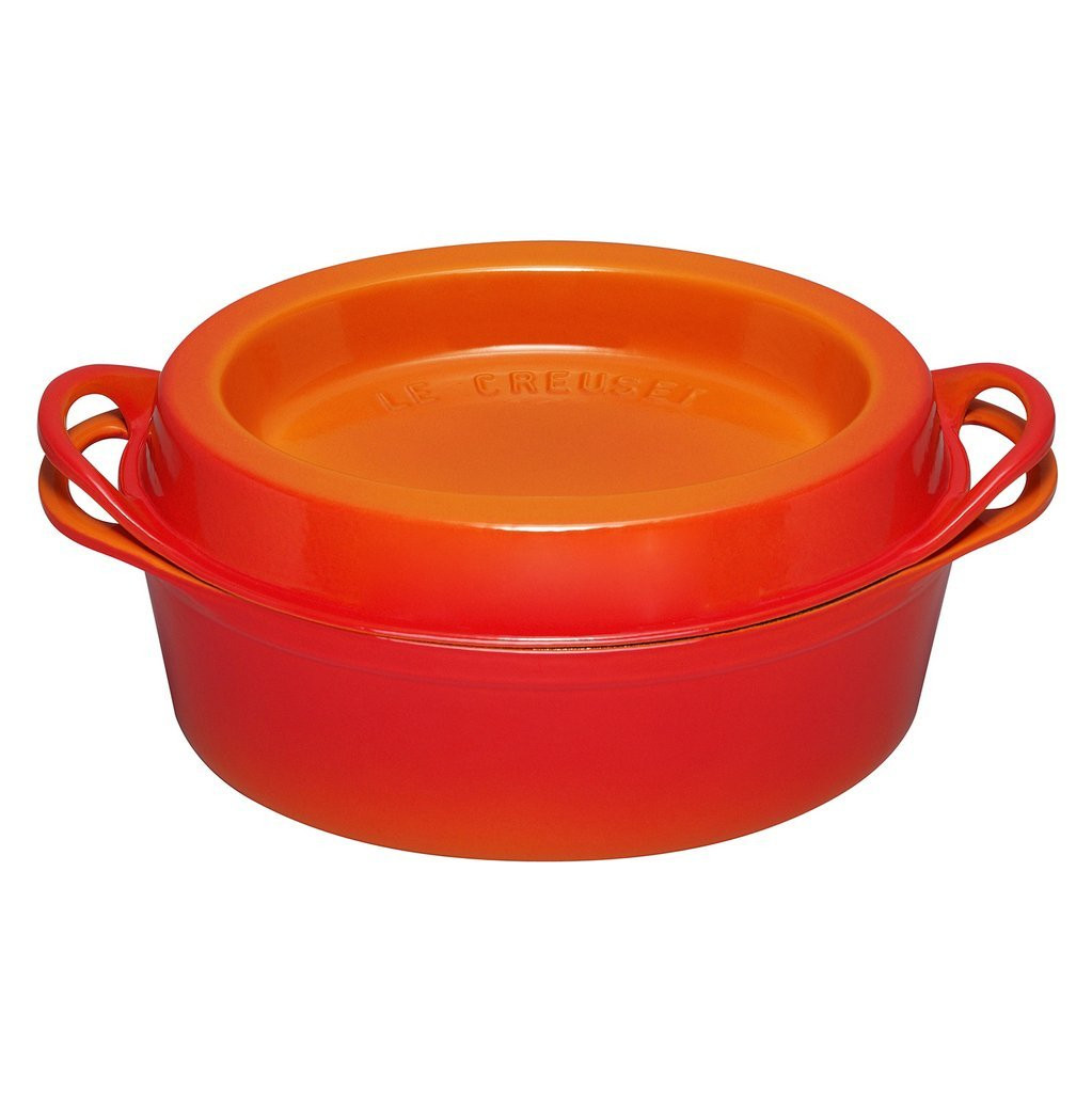 Le Creuset Ovale Doufeu Braadpan 32 cm Oranje-rood