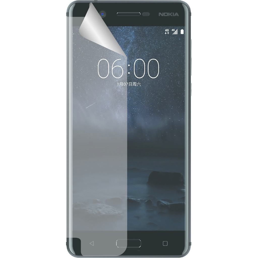 Azuri Nokia 6 Protège-écran Plastique Lot de 2