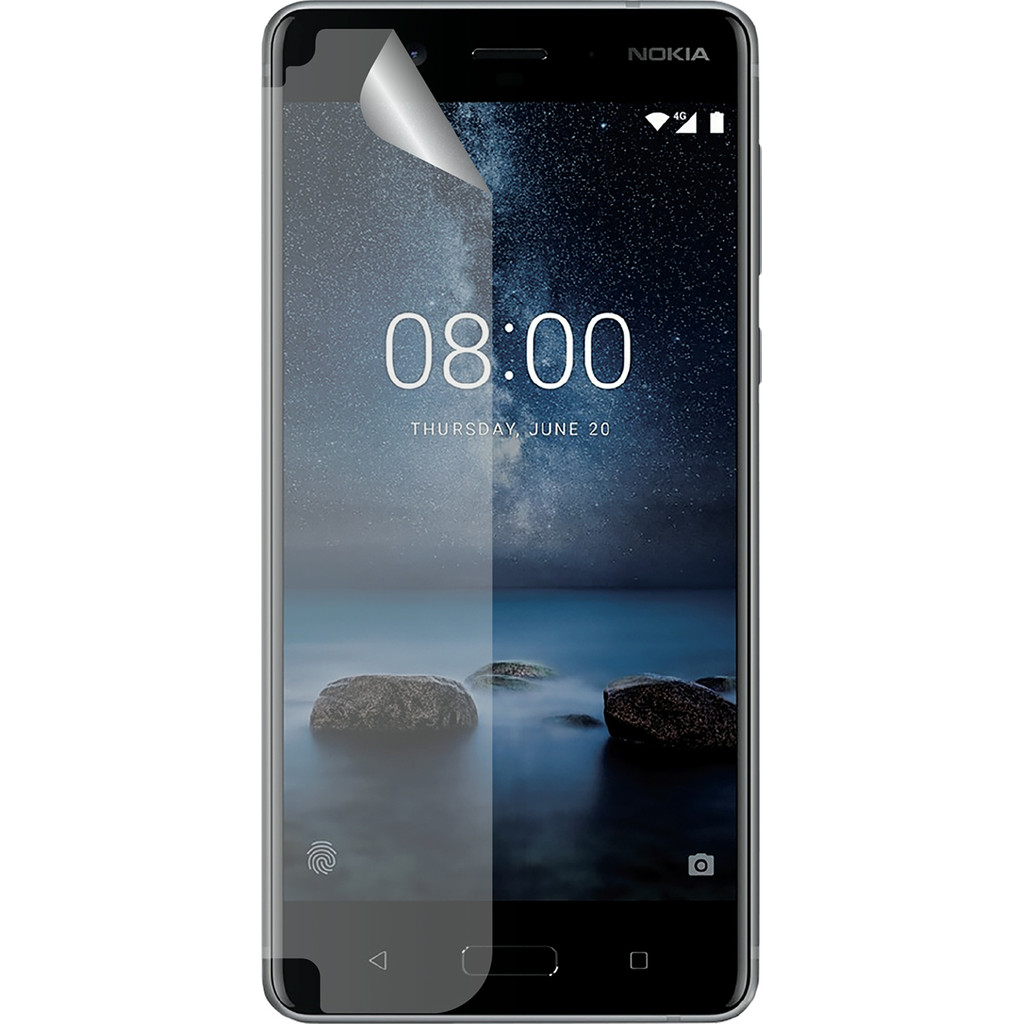 Azuri Protège-écran en plastique pour Nokia 8 Lot de 2