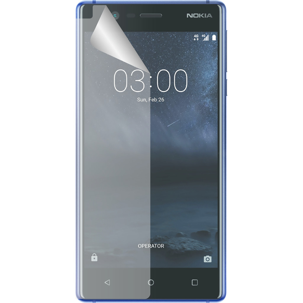 Azuri Protège-écran en plastique pour Nokia 3 Lot de 2