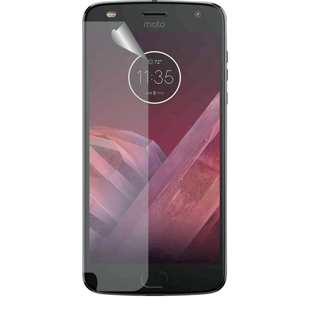Azuri Motorola Moto Z2 Play Protège-écran Plastique Lot de 2