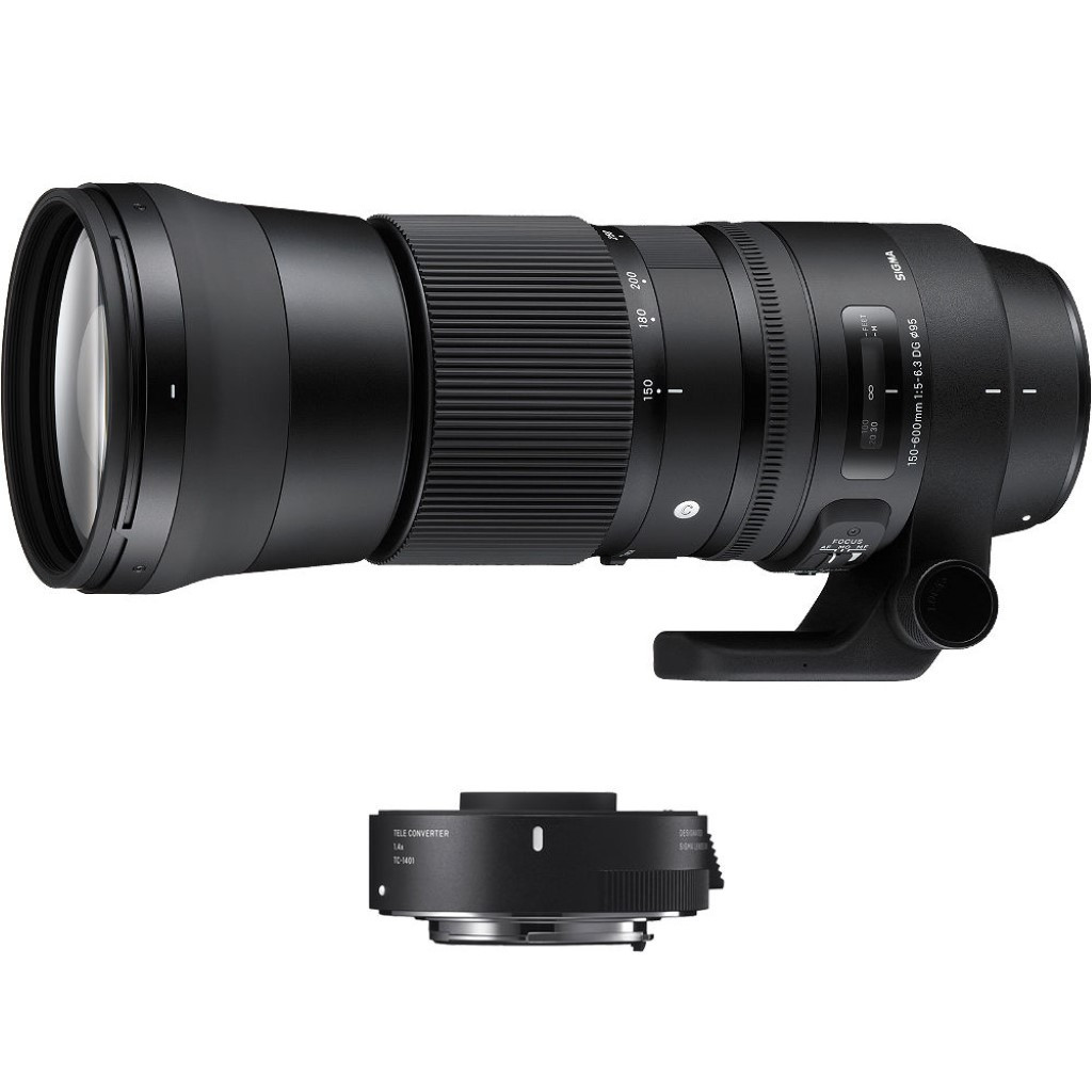 Sigma 150-600 mm f/5-6.3 DG OS HSM C Nikon F + TC-1401 1.4x
