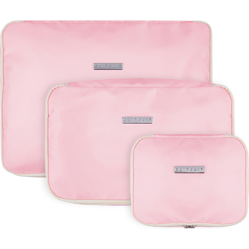 SUITSUIT Fabulous Fifties Set de Pochettes de Rangement (S-M-L) Pink Dust