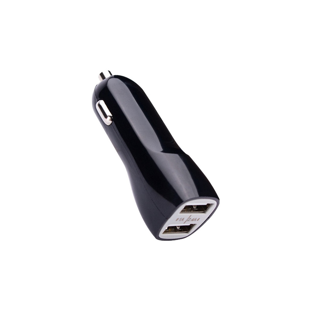 AVO+ Chargeur de Voiture Dual USB 3,4 A Noir