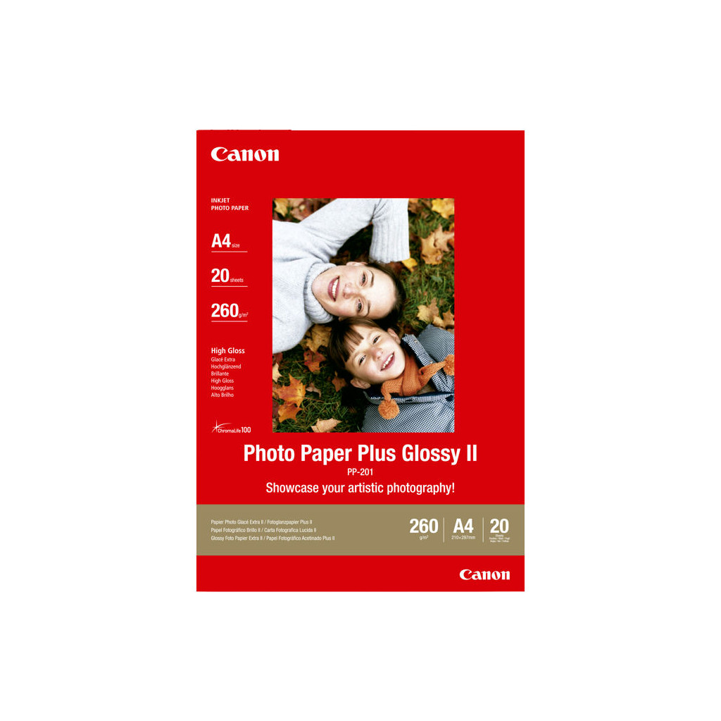 Canon PP-201 Papier photo brillant Plus 20 Feuilles A4