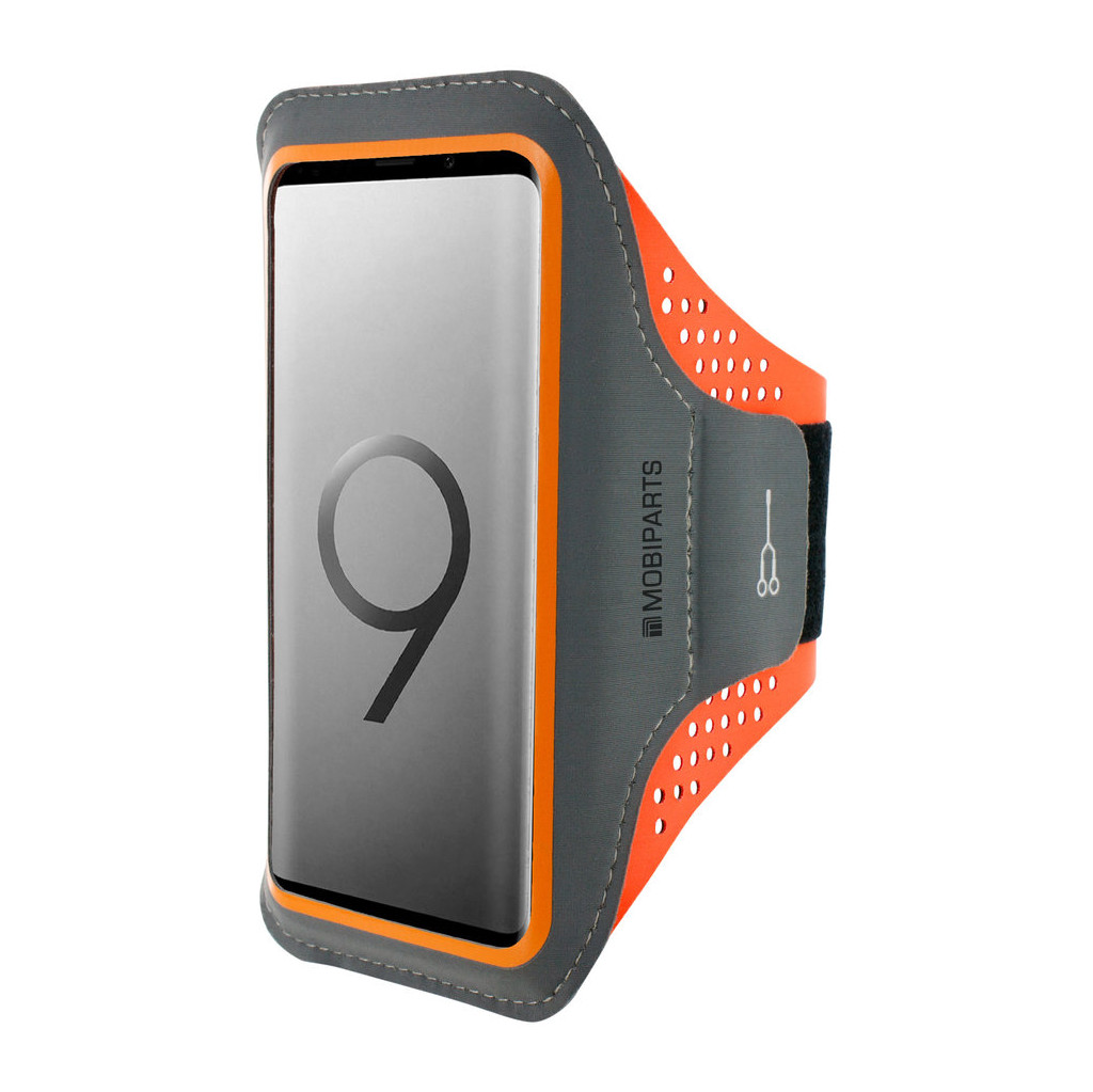 Mobiparts Comfort Fit Brassard de Sport Samsung Galaxy S9 Orange