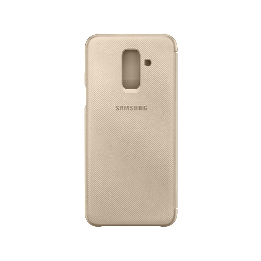 Samsung Coque à rabat Portefeuille Samsung Galaxy A6 Plus (2018) Or