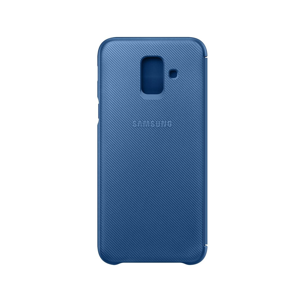 Samsung Galaxy A6 (2018) Coque Portefeuille Bleu