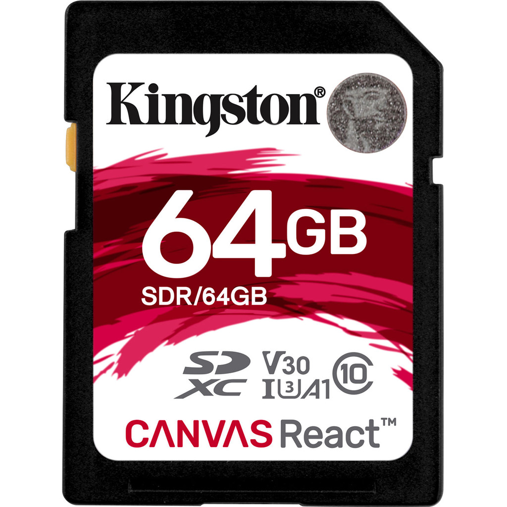 Kingston SDXC Canvas React 64 Go 100 MB/s