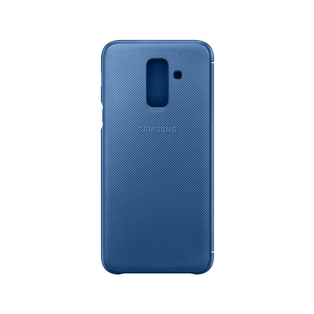 Samsung Galaxy A6 Plus (2018) Étui Portefeuille Bleu
