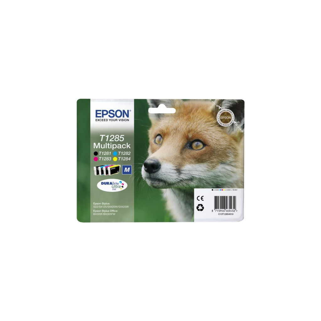 Epson T1285 4 Color Multipack (4 Couleurs) C13T12854010