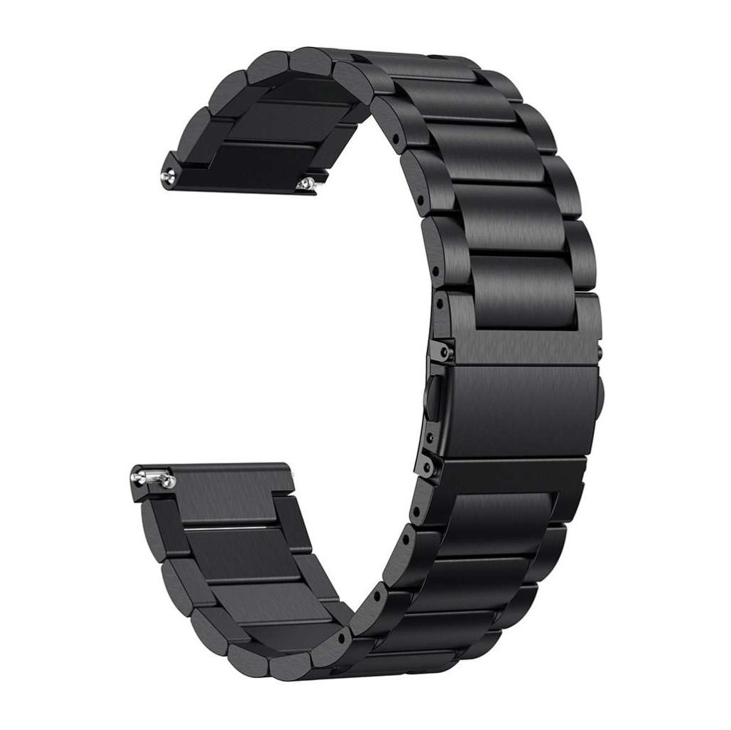 Just in Case Fitbit Versa Bracelet de Montre en Inox Noir