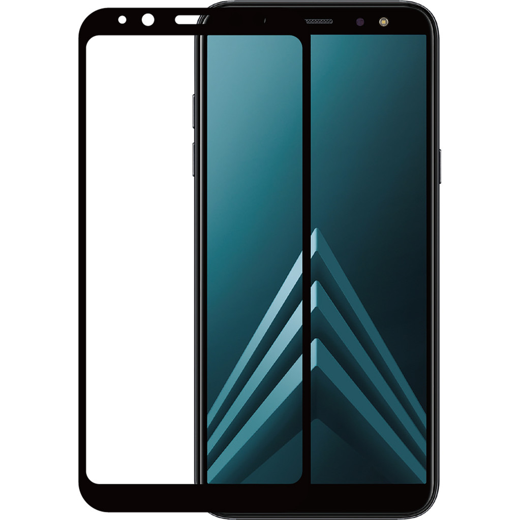 Azuri Verre Trempé Samsung Galaxy A6 Plus (2018) Protège-écran Verre Noir