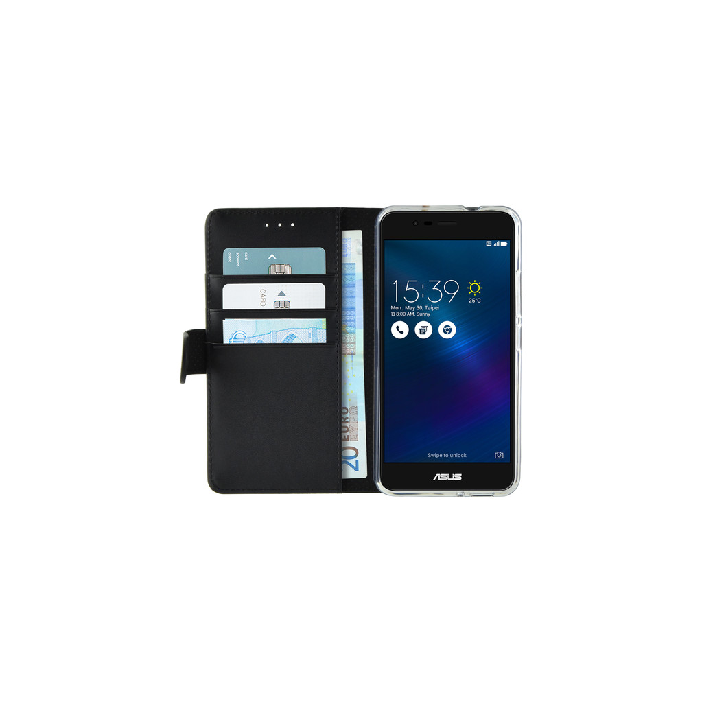 Azuri Wallet Book case Magnétique Asus Zenfone 3 Max 5,2 Noir