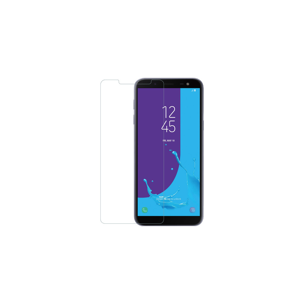 Azuri Verre Trempé Samsung Galaxy J6 (2018) Protège-écran Verre Noir
