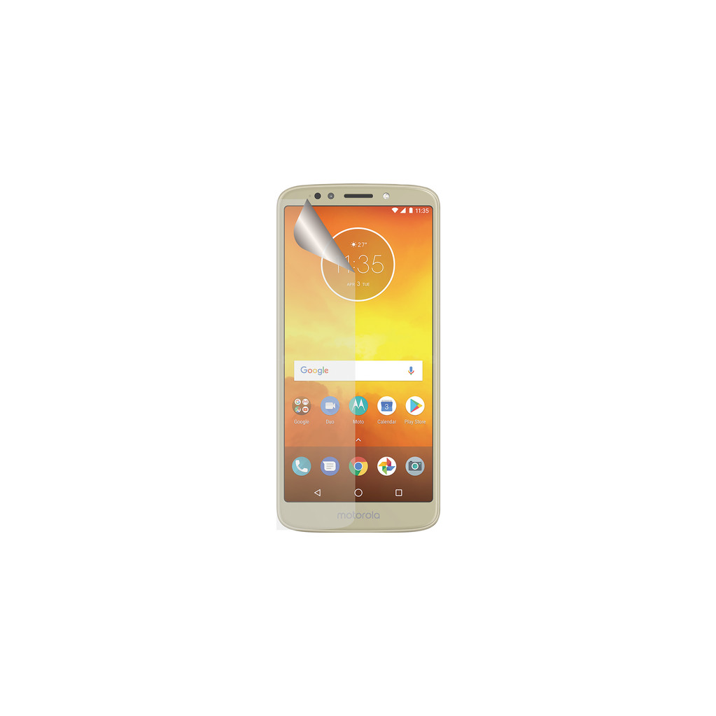 Azuri Motorola Moto E5 Protège-écran Plastique Lot de 2