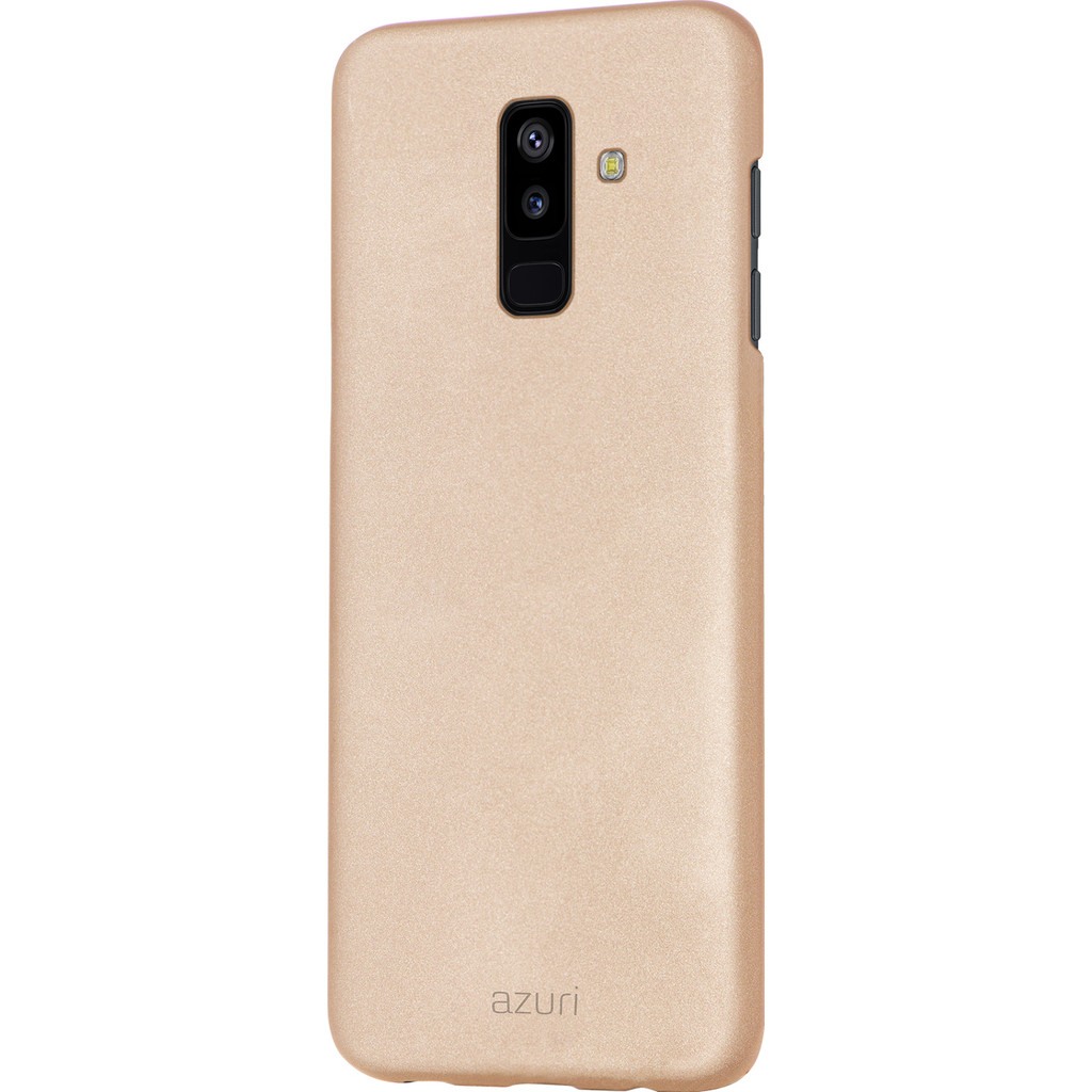 Azuri Metallic Soft Touch Samsung Galaxy A6 Plus (2018) Coque arrière Or