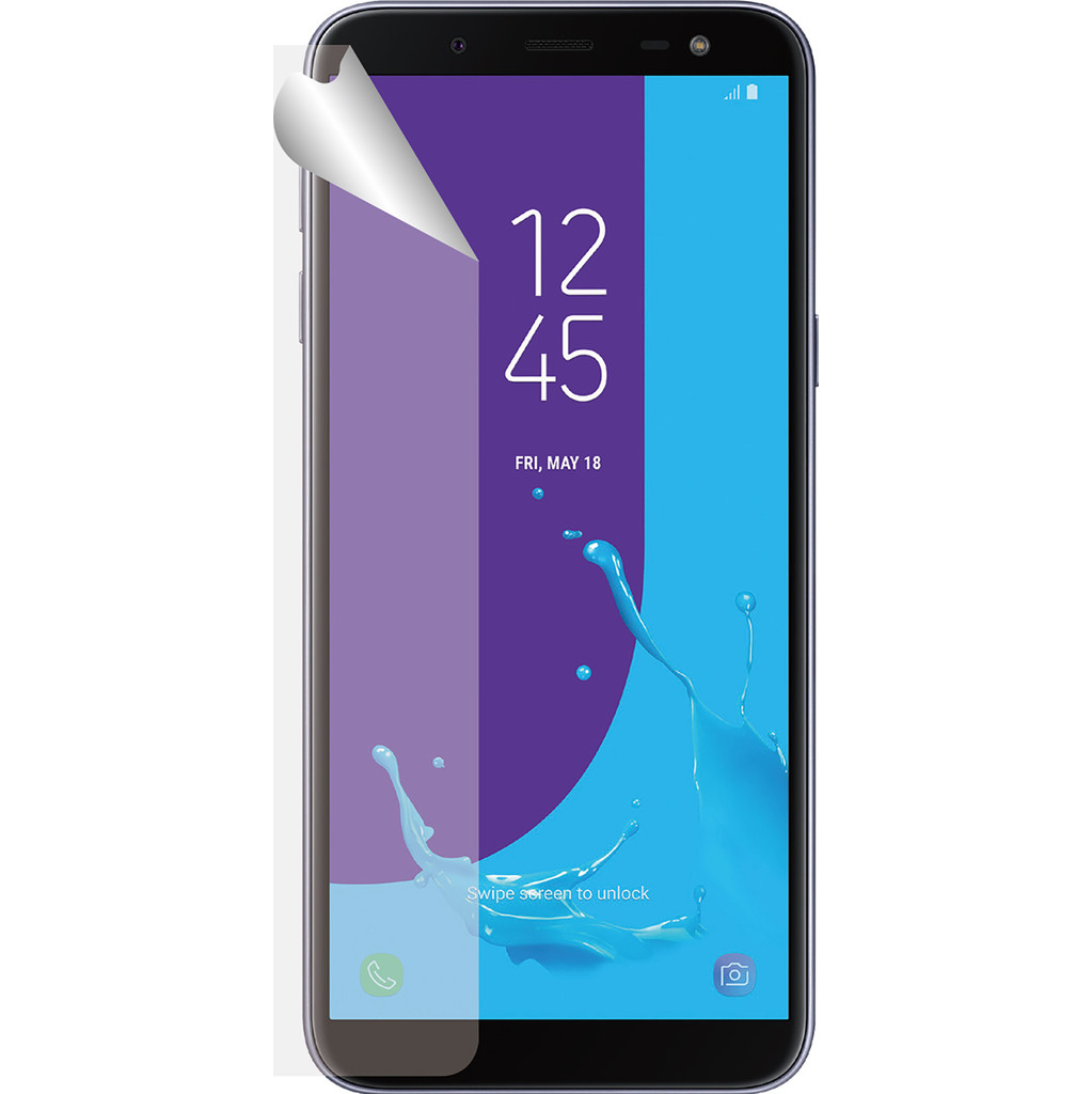 Azuri Protège-écran en plastique Samsung Galaxy J6 (2018) Lot de 2