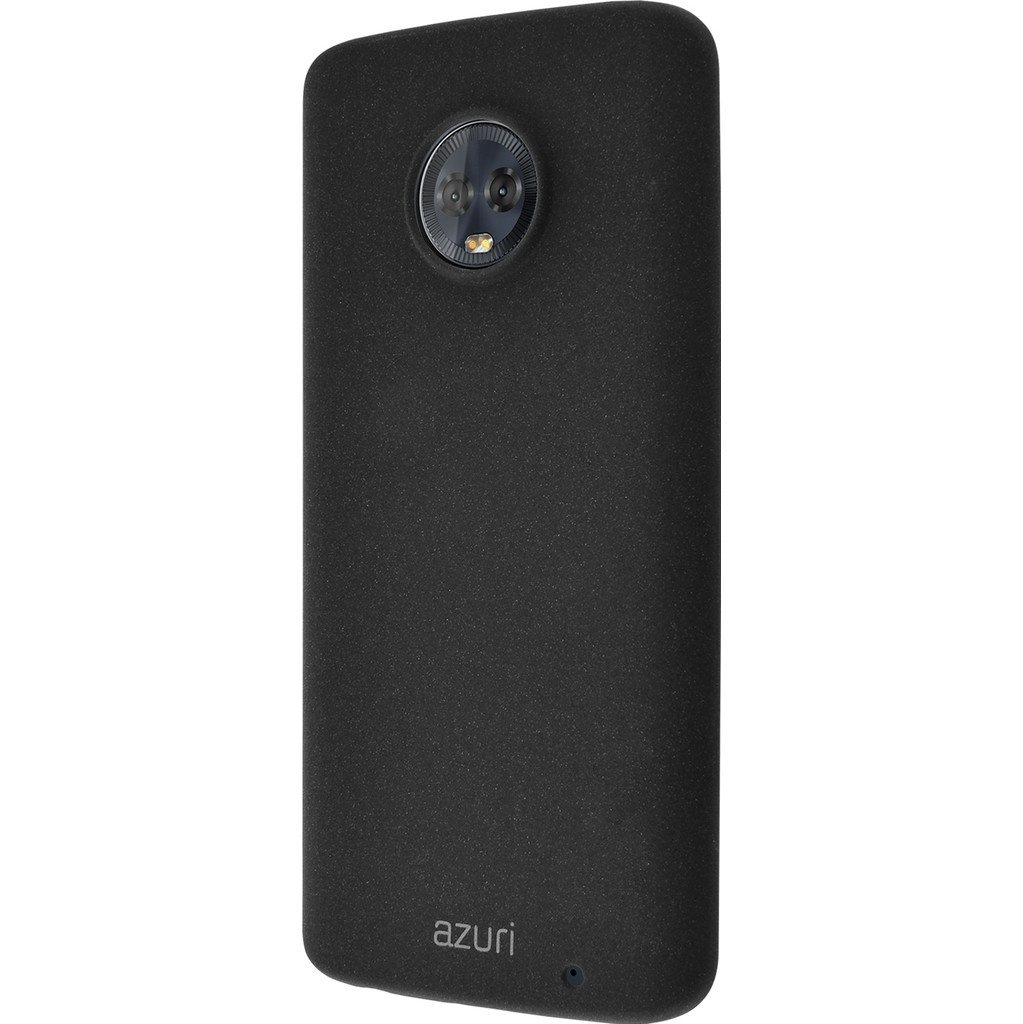 Azuri Flexible Sand Coque arrière Motorola Moto G6 Plus Noir