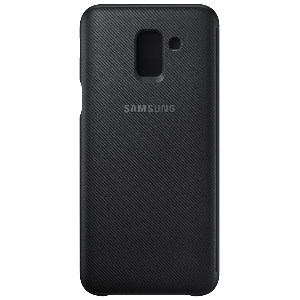 Samsung Galaxy J6 (2018) Coque à Rabat Portefeuille Noir