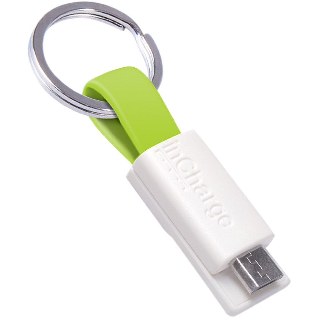 InCharge Câble Micro-USB 3,8 cm Vert Citron