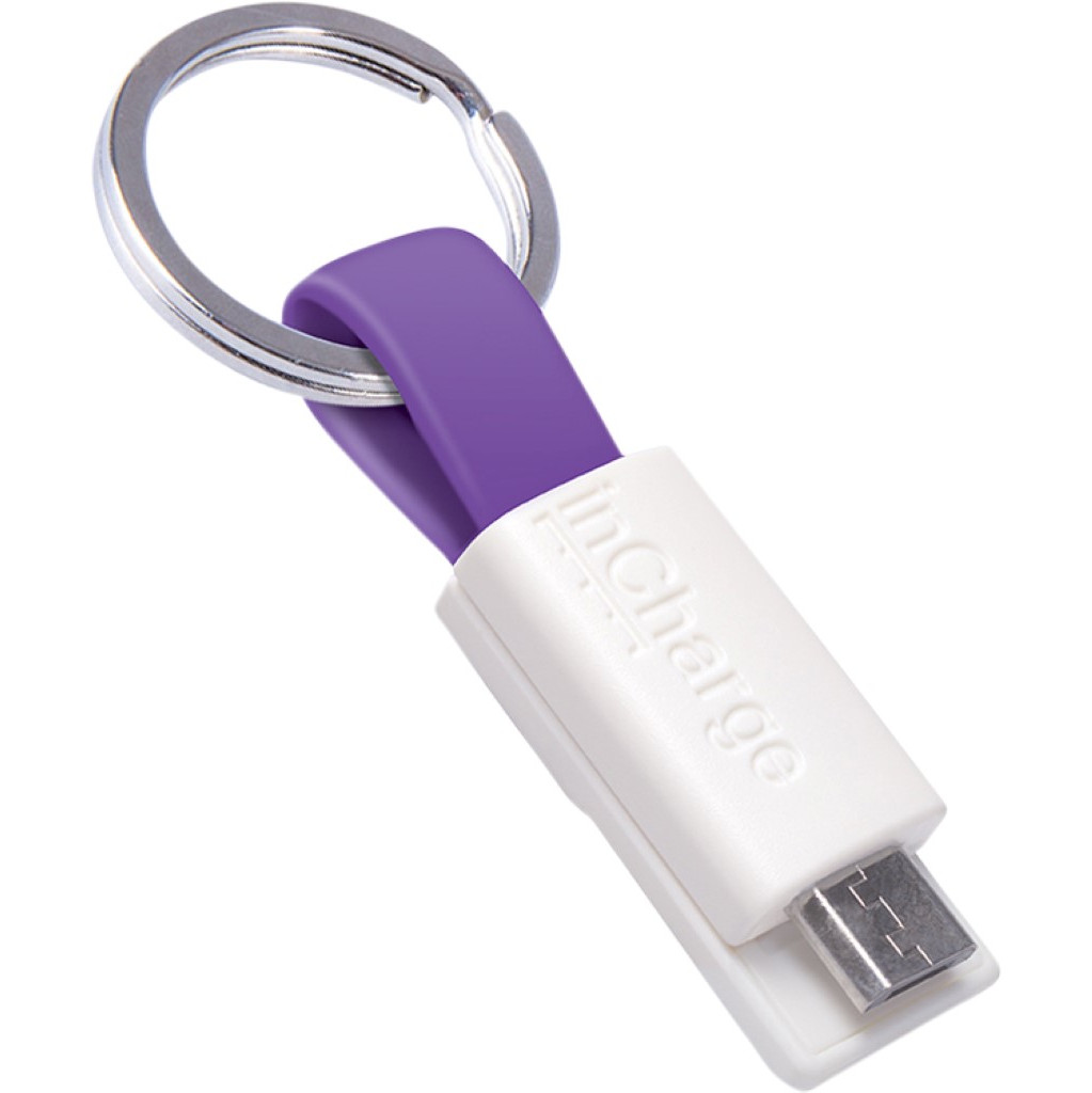 InCharge Câble Micro-USB 3,8 cm Violet
