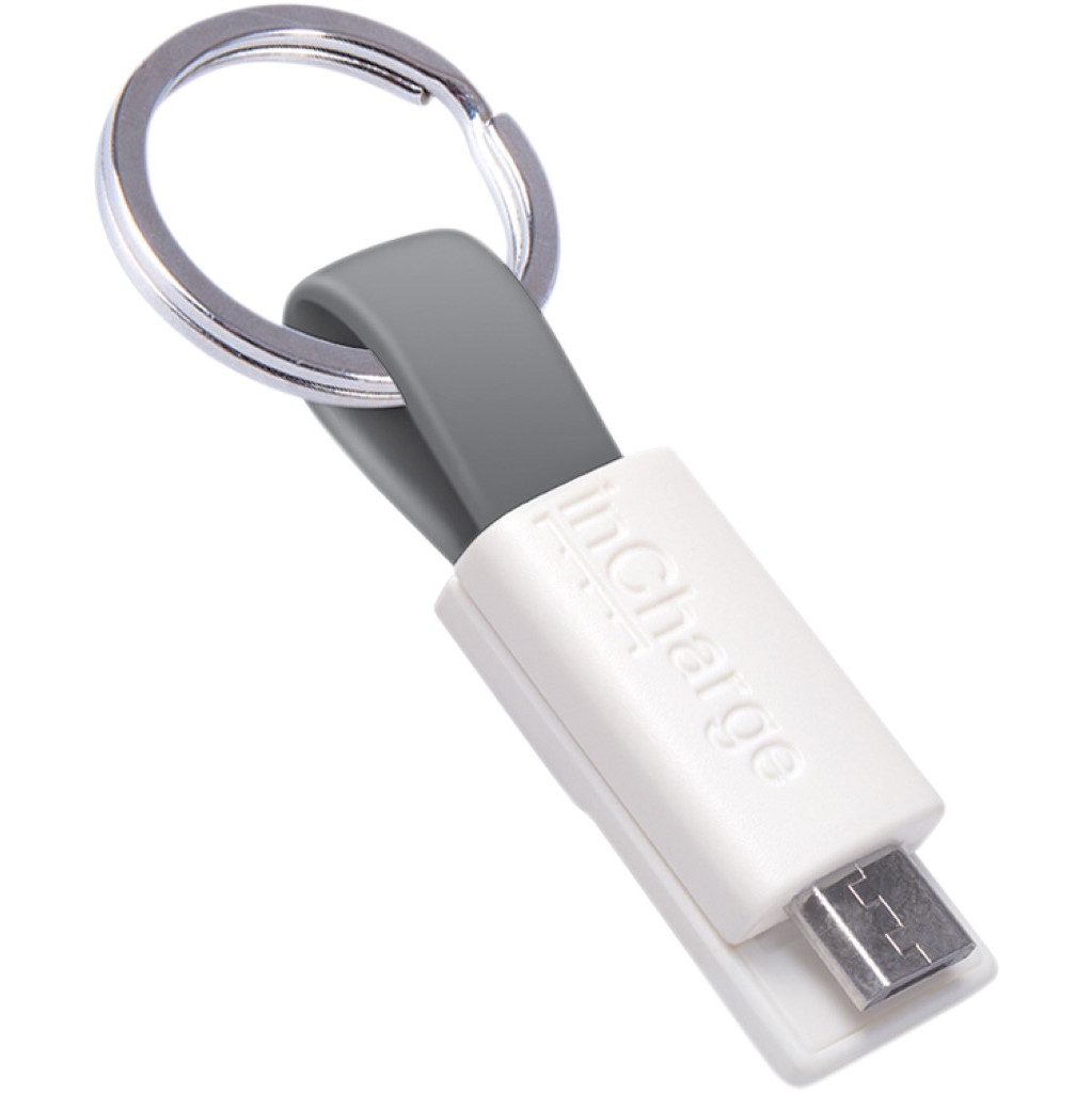 InCharge Câble Micro-USB 3,8 cm Gris