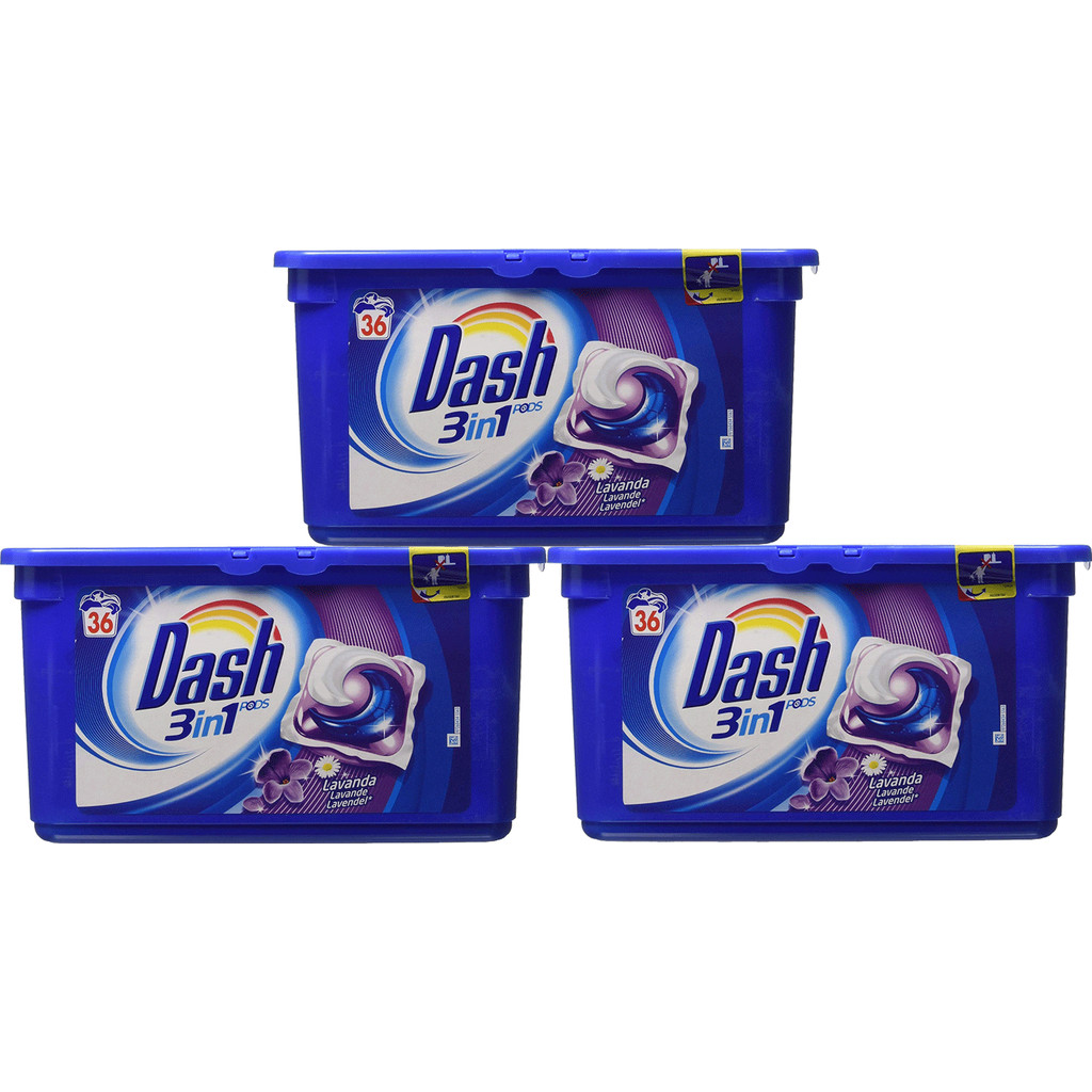 Dash Pods 3 en 1 avec lavande - 3 pièces