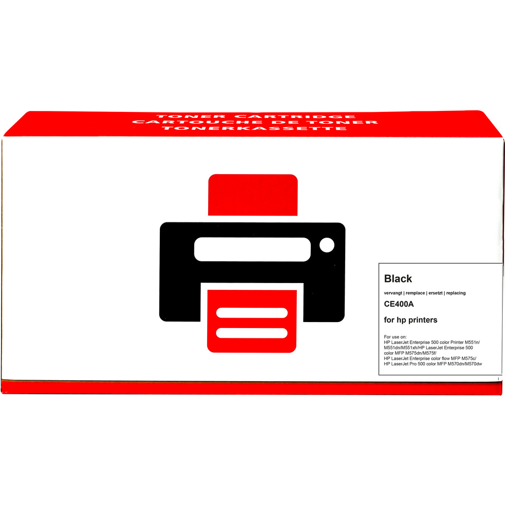 Marque distributeur 507A Toner Noir pour imprimantes HP (CE400A)
