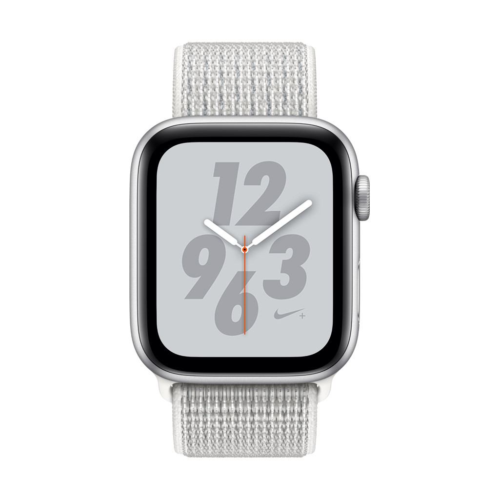 Apple Watch Series 4 44 mm Bracelet Sport Nike+ Argent Aluminium/Nylon