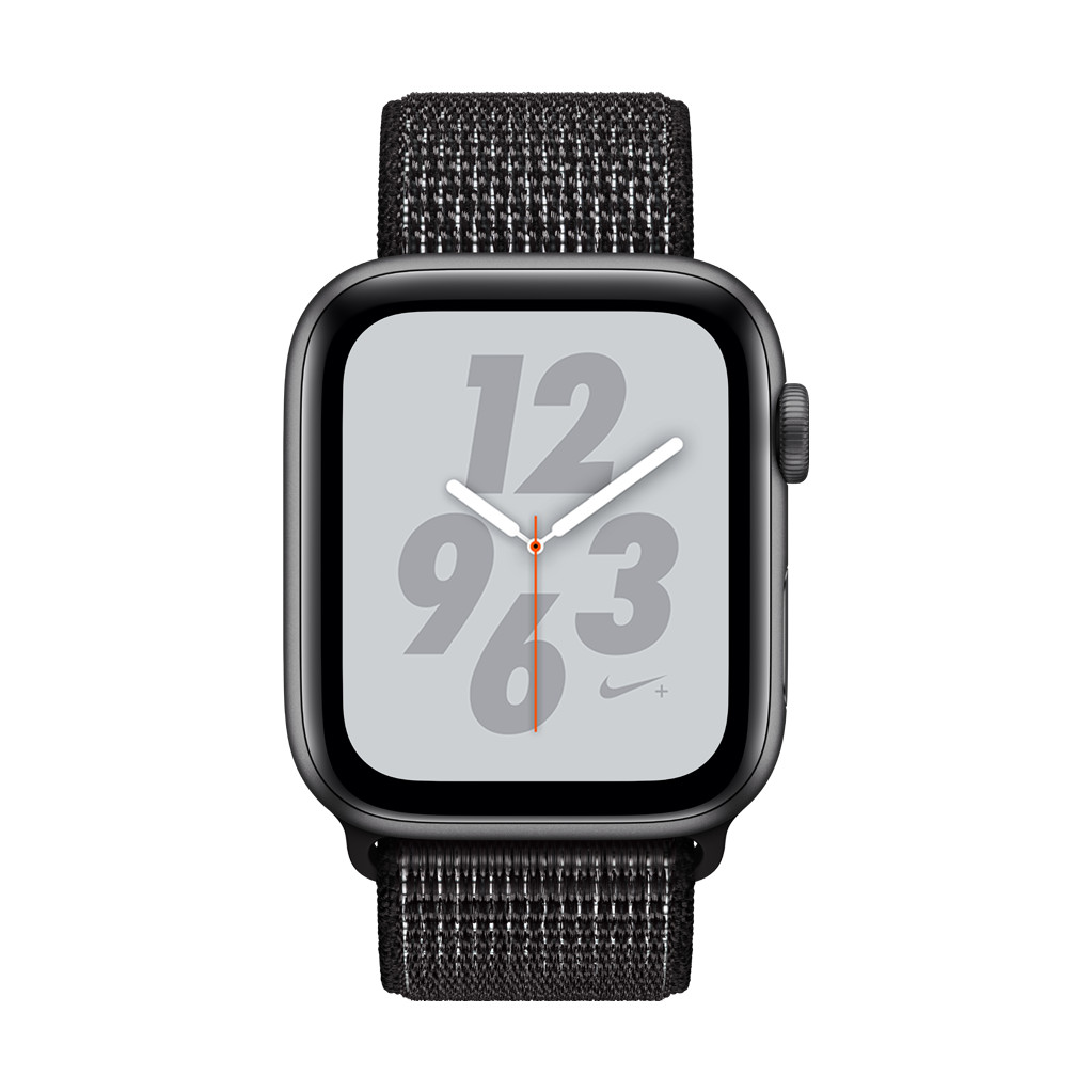 Apple Watch Series 4 44 mm Bracelet Sport Nike+ Gris sidéral Aluminium/Nylon