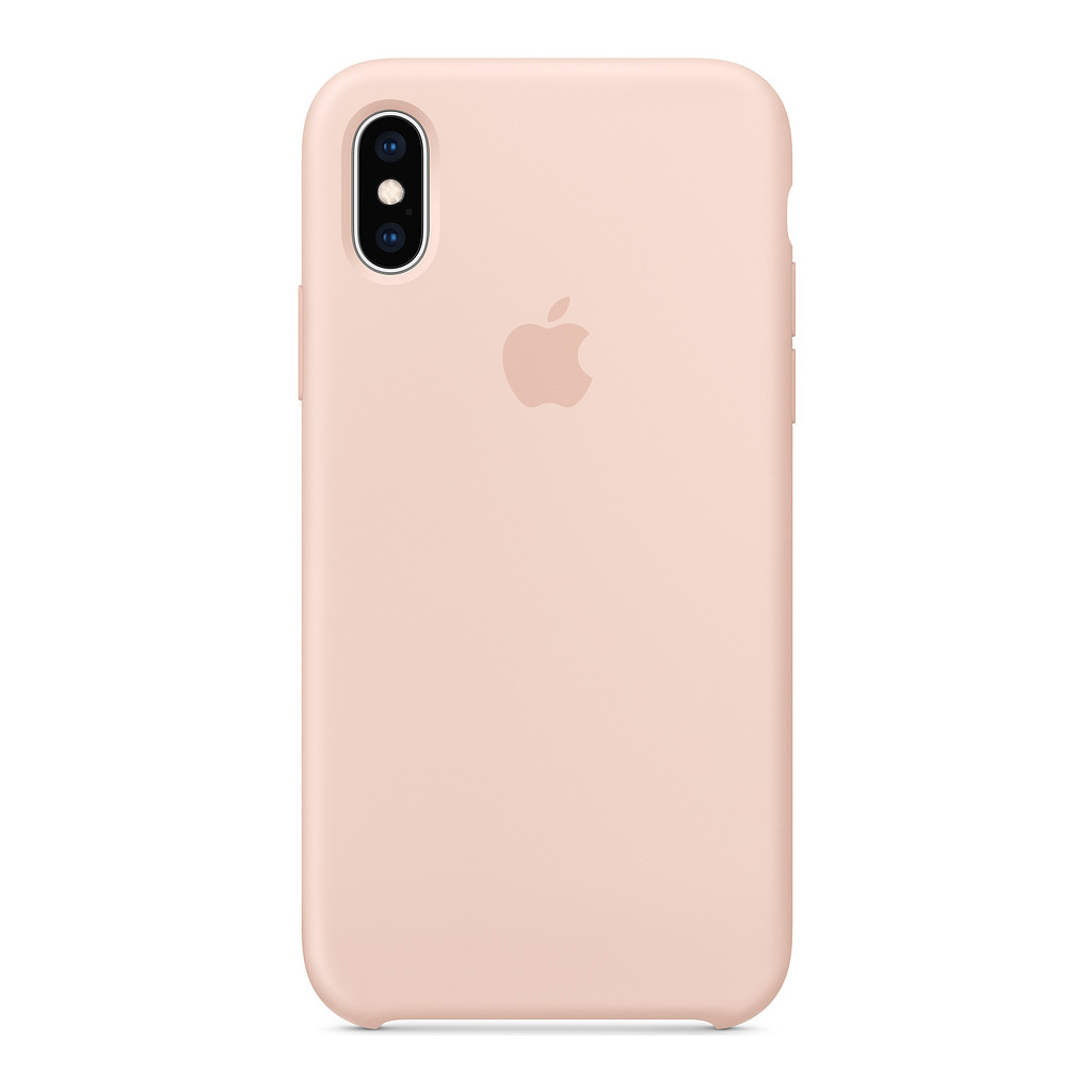 Apple iPhone Xs Coque en Silicone Rose des sables