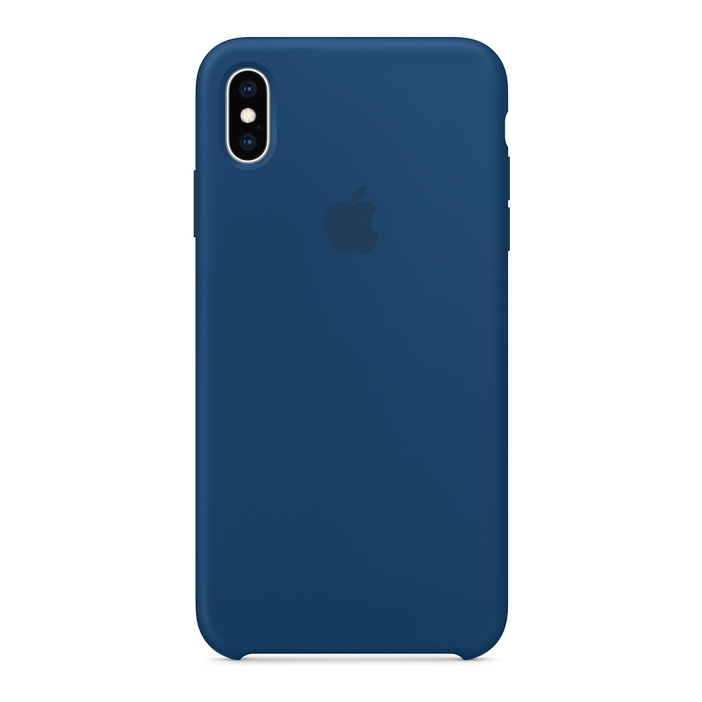 Apple iPhone Xs Max Coque en Silicone Bleu horizon