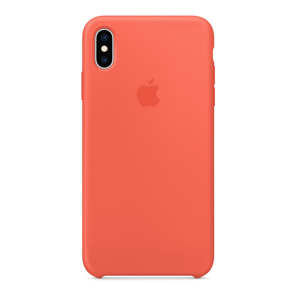 Apple iPhone Xs Max Coque en Silicone Nectarine