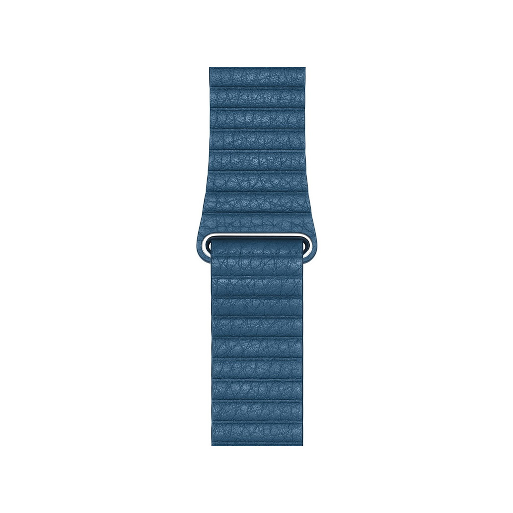 Apple Watch 44mm Leren Horlogeband Cape Cod Blauw Medium