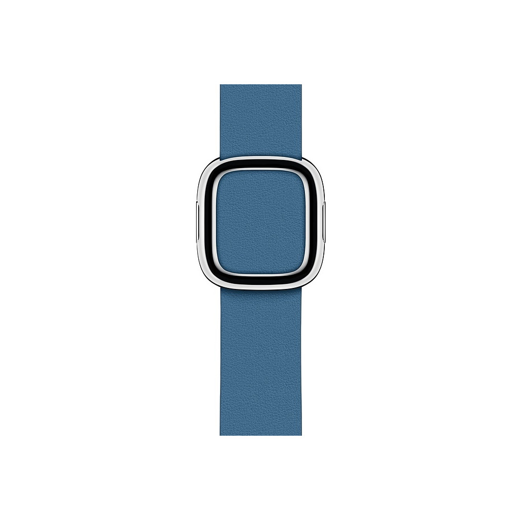 Apple Watch 40 mm Bracelet de Montre Moderne en Cuir Bleu Cape Cod - Medium