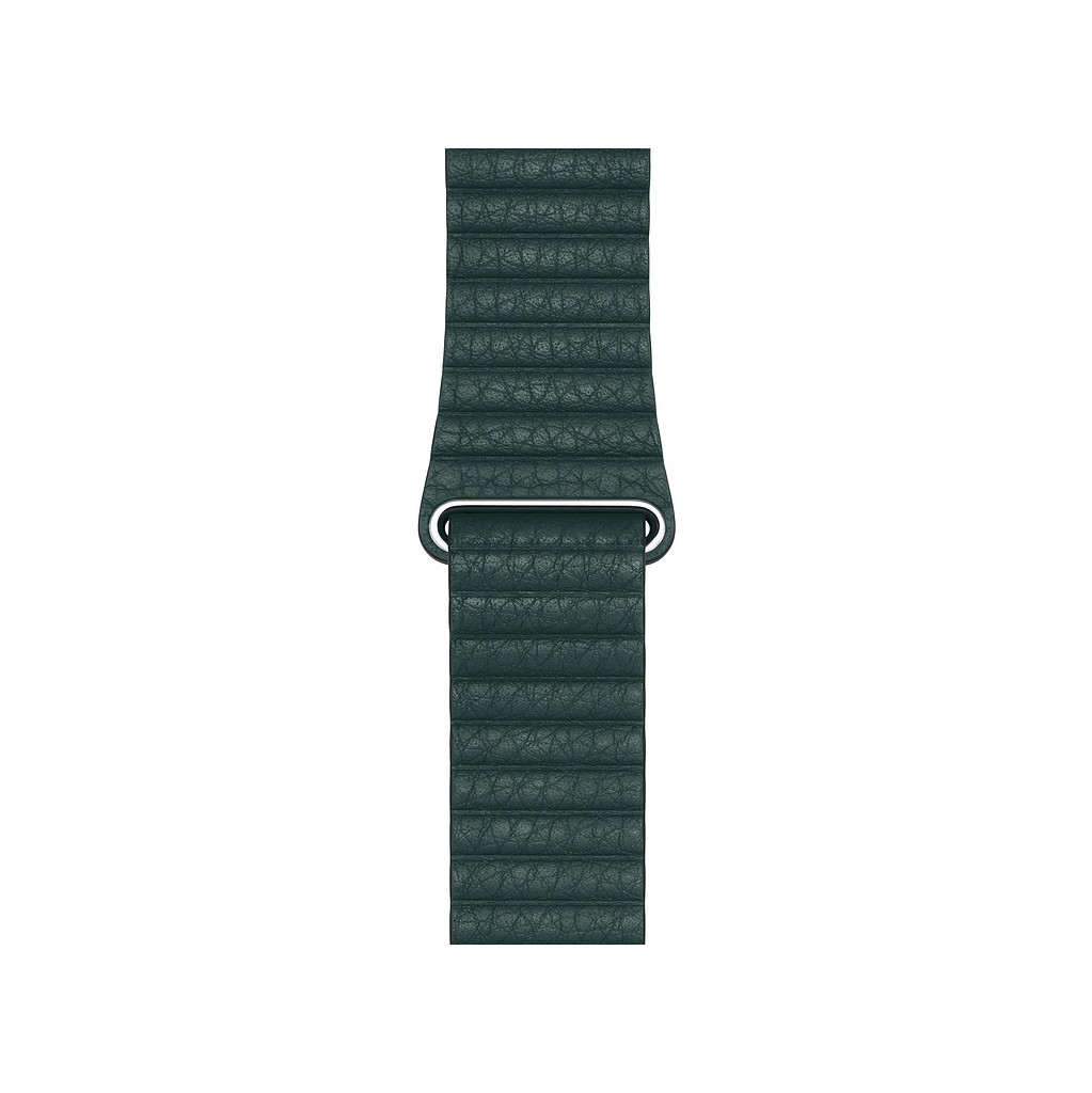 Apple Watch 44mm Leren Horlogeband Bosgroen Medium