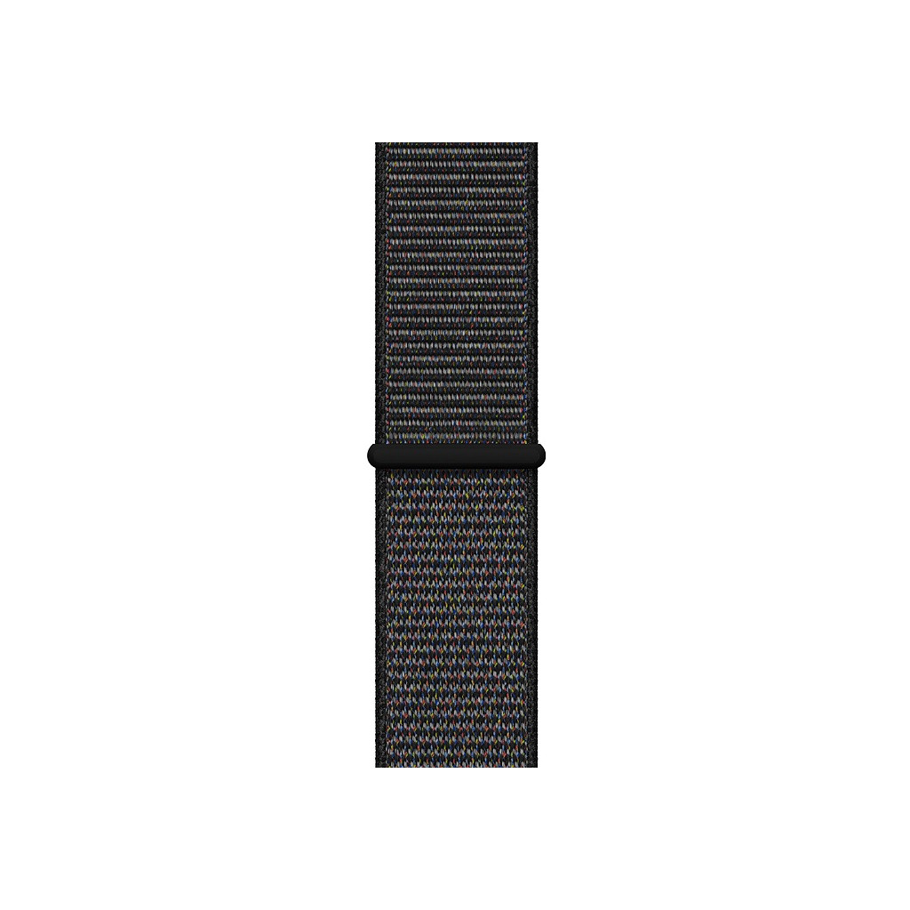 Apple Watch 44 mm Bracelet de montre en Nylon Boucle Sport Noir Large