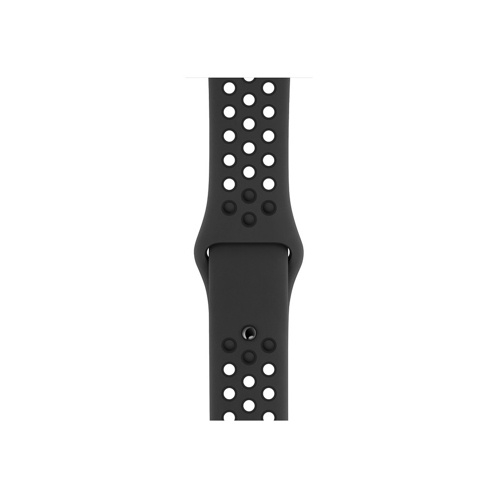 Bracelet de montre Nike Sport en Silicone pour Apple Watch 44 mm Anthracite/Noir