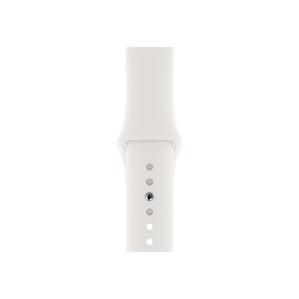 Apple Watch 44 mm Bracelet de Montre en Silicone Sport Blanc