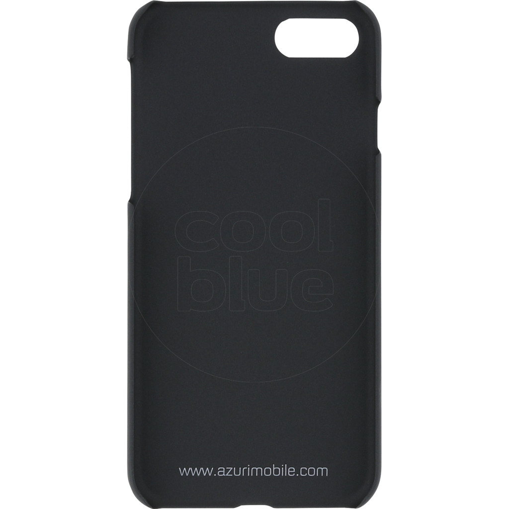 Azuri Metallic Soft Touch Coque arrière pour Apple iPhone 7 Noir