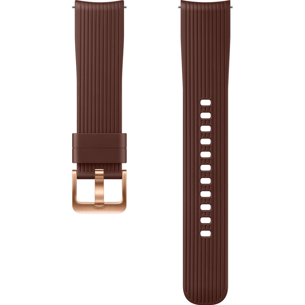 Samsung Galaxy Watch 42 mm / Gear Sport Bracelet en Silicone Marron