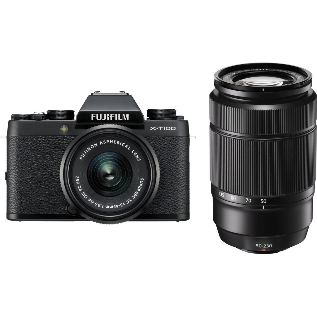 Fujifilm X-T100 Noir + XC 15-45 mm OIS PZ + XC 50-230 mm OIS