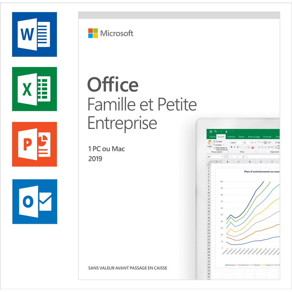 Microsoft Office 2019 Famille et Petite Entreprise FR