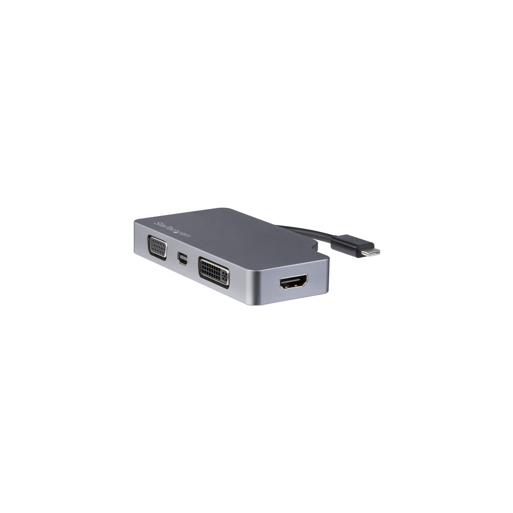 StarTech Convertisseur Vidéo 4-en-1 USB Type-C Gris sidéral