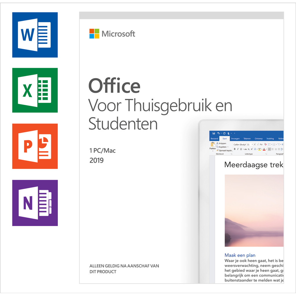 Microsoft Office 2019 Famille et Étudiant EN